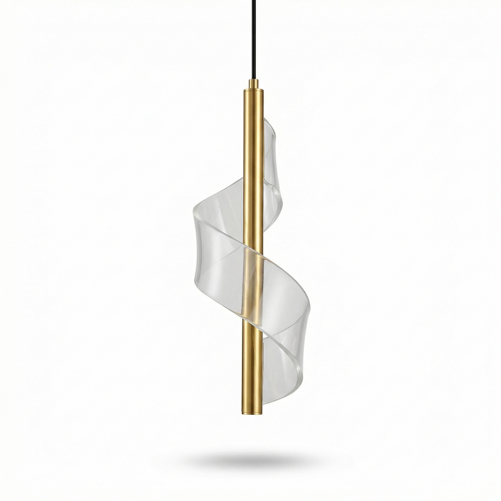 Spirea suspension, fond blanc