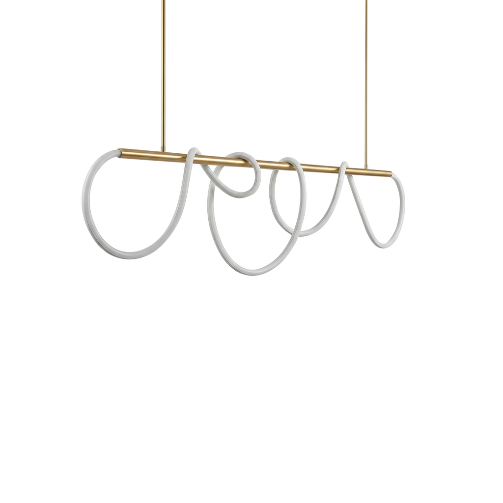Tubira suspension, fond blanc