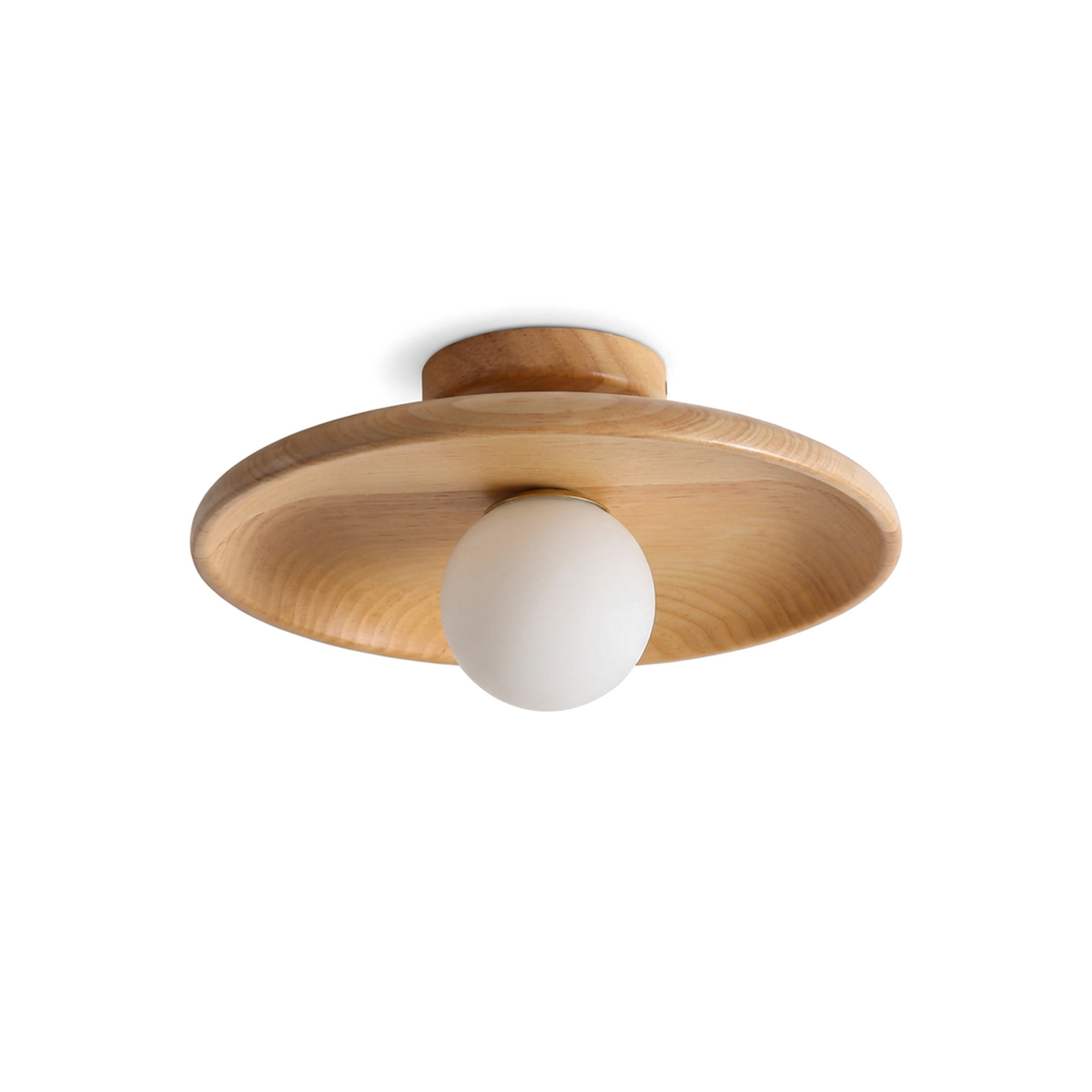 Zenwood plafonnier, fond blanc