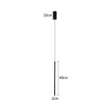 Schéma de la Linéa 40 cm : tube de 2 cm, rosace de 10 cm