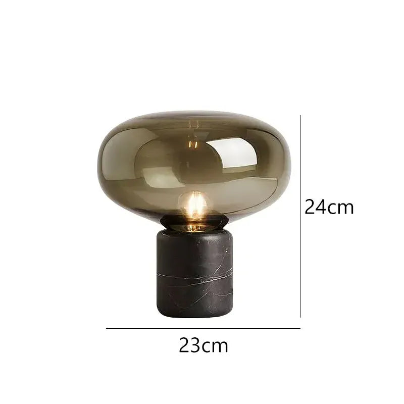 Marbelo ambre : 23 cm de large, 24 cm de haut