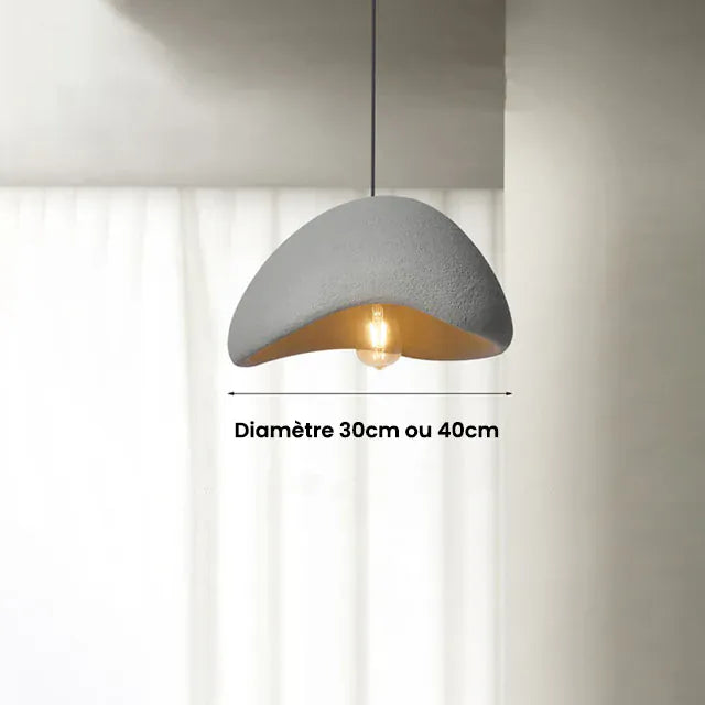 Domea gris ciment allumée, diamètre 30 ou 40 cm
