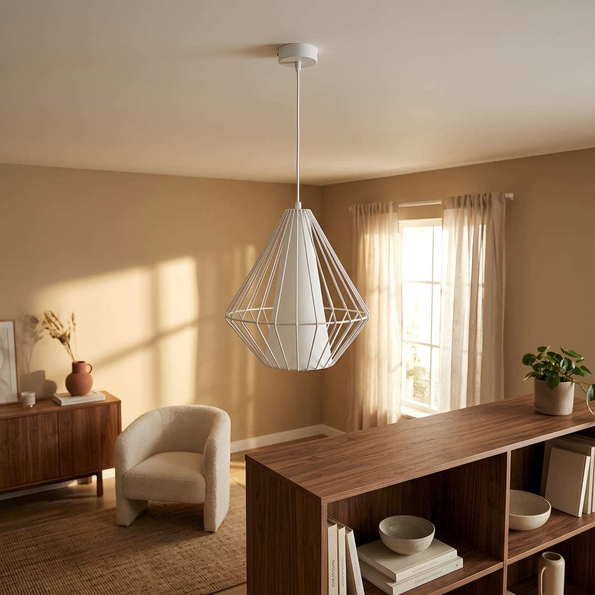Aerion suspension cône blanche, chambre