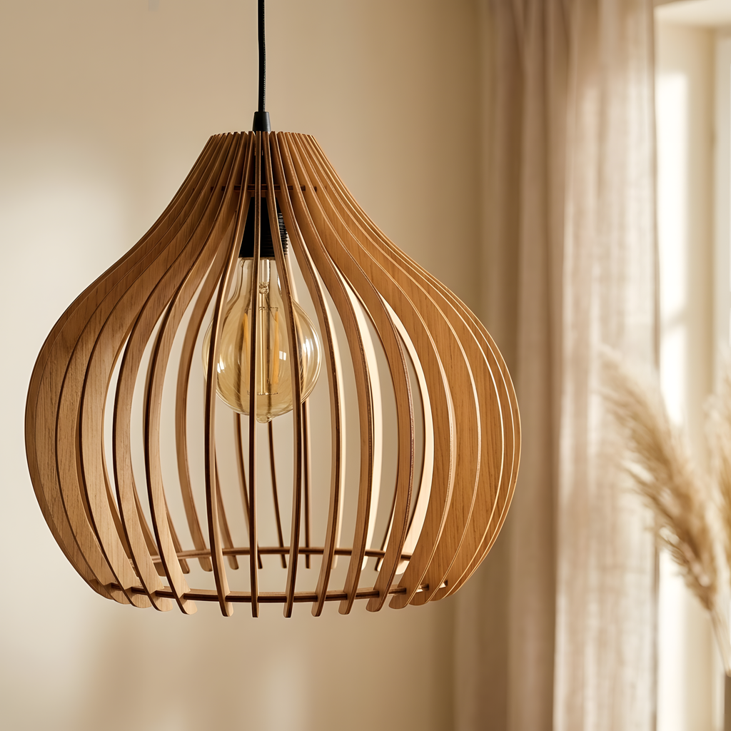 Albreza suspension en bois naturel, chambre