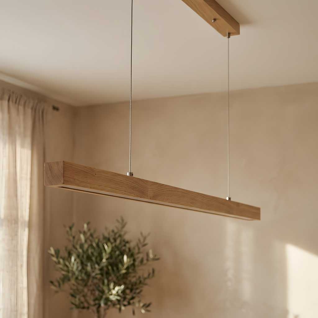 Argenza suspension linéaire en bois, salon