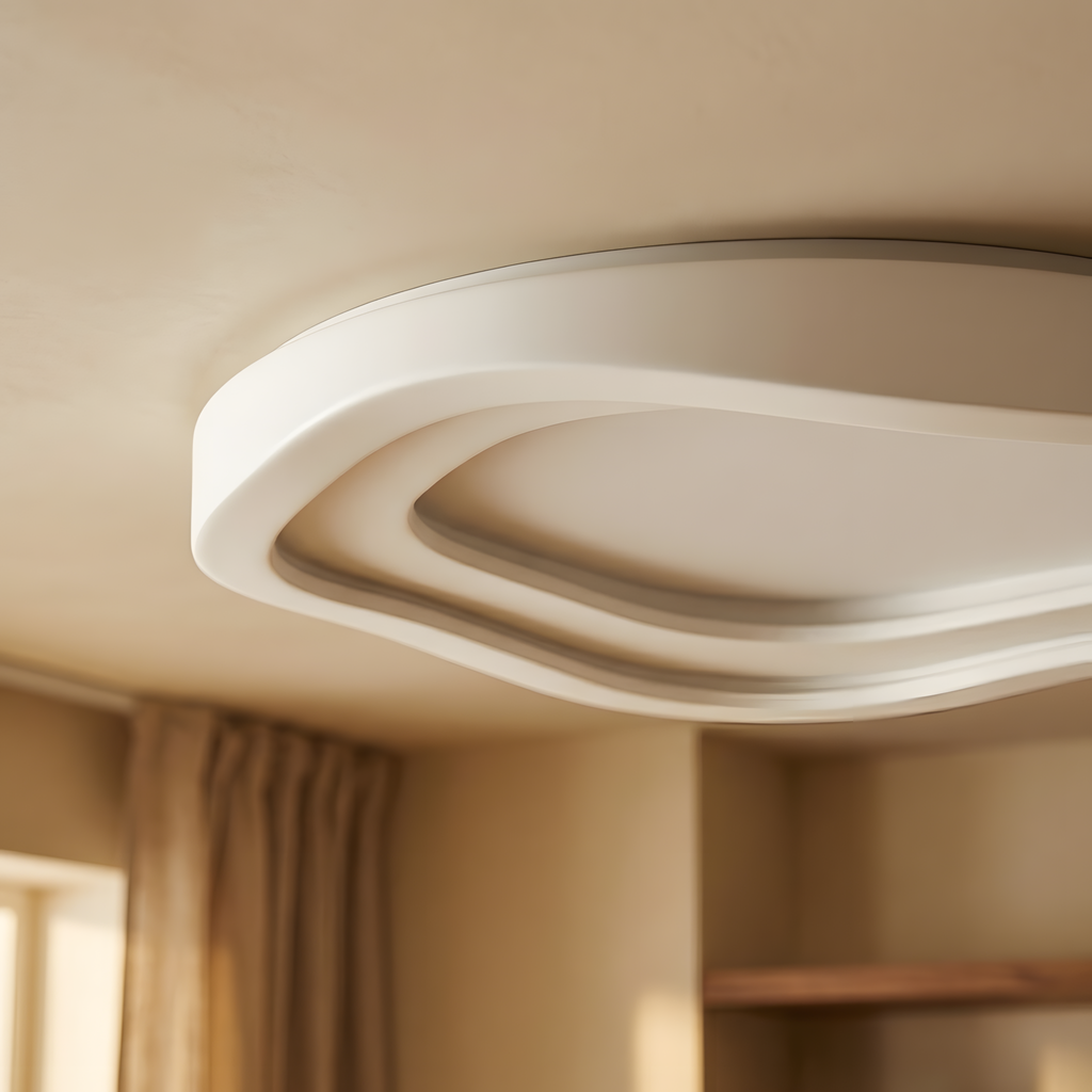 Arvenne plafonnier blanc, ambiance chambre