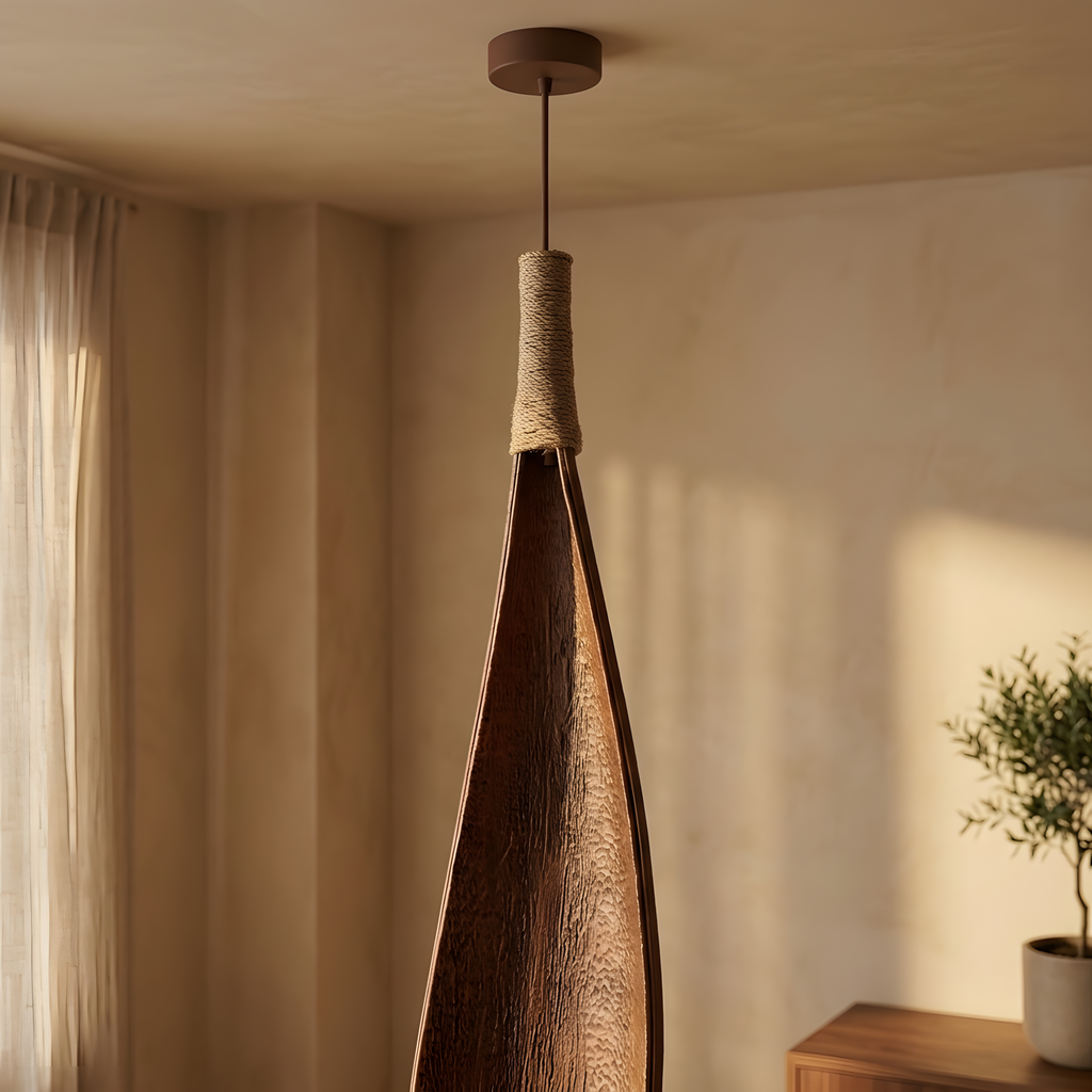 Astinova suspension wabi-sabi en bambou, salon