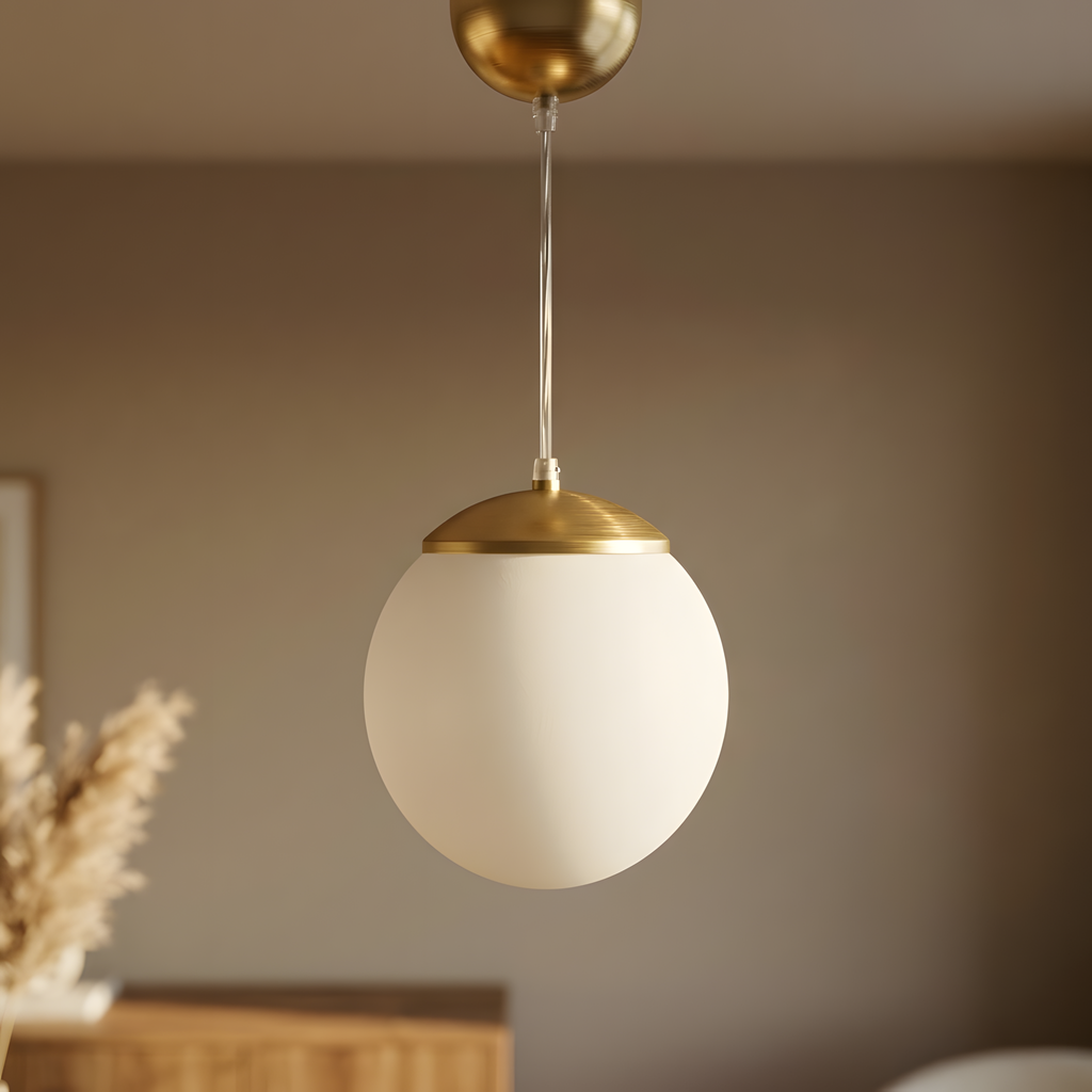 Astrenia suspension globe opalin, salon