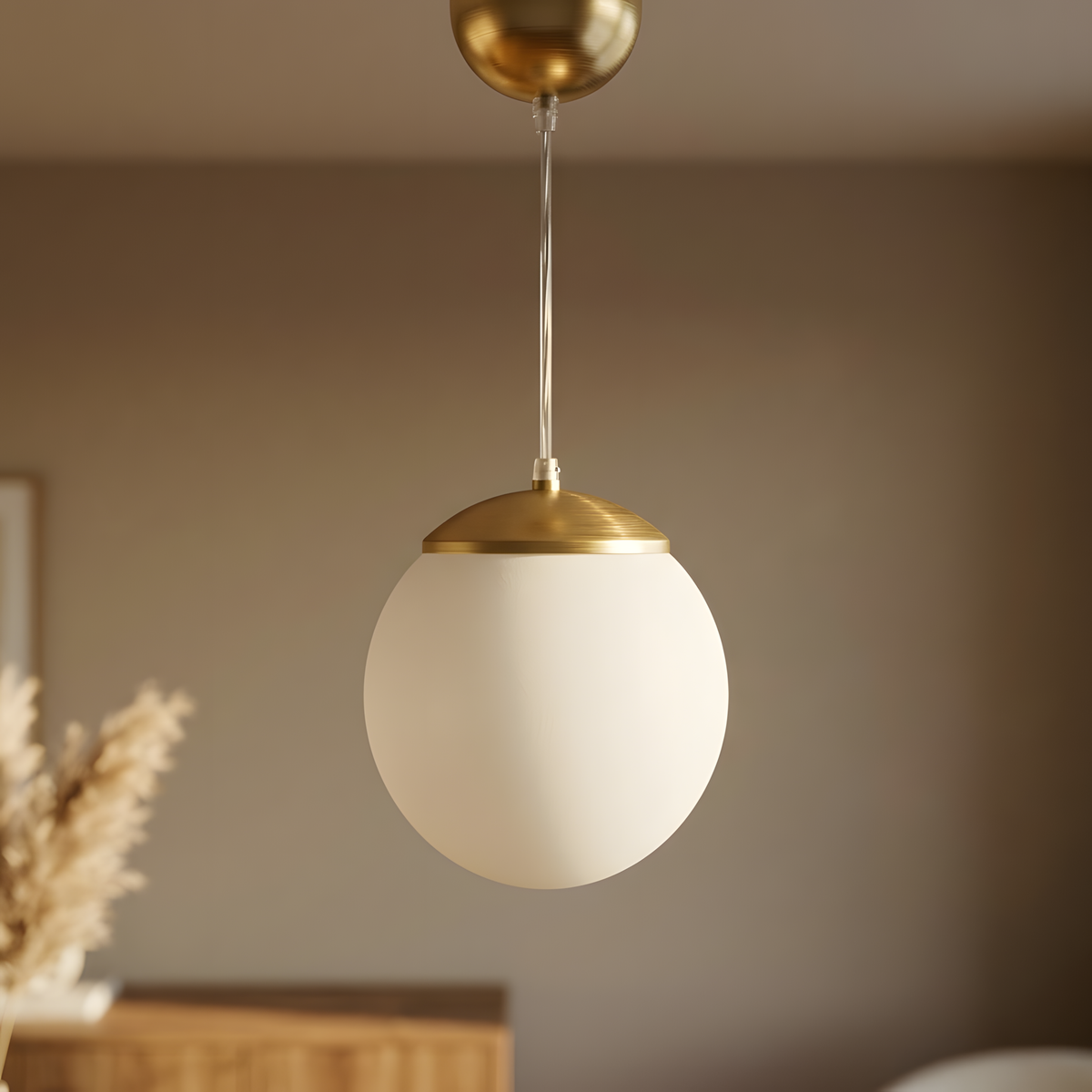 Astrenia suspension globe opalin, salon