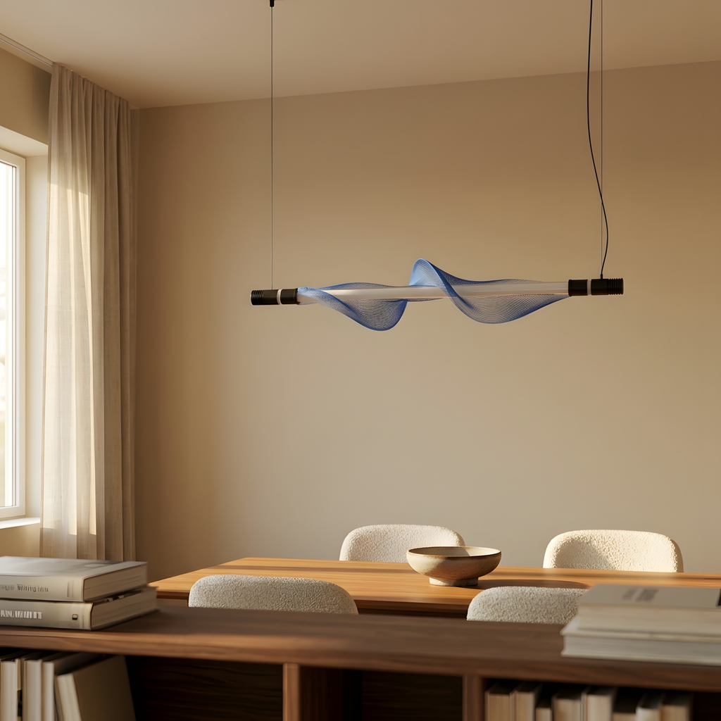 Aurenza suspension linéaire LED, chambre