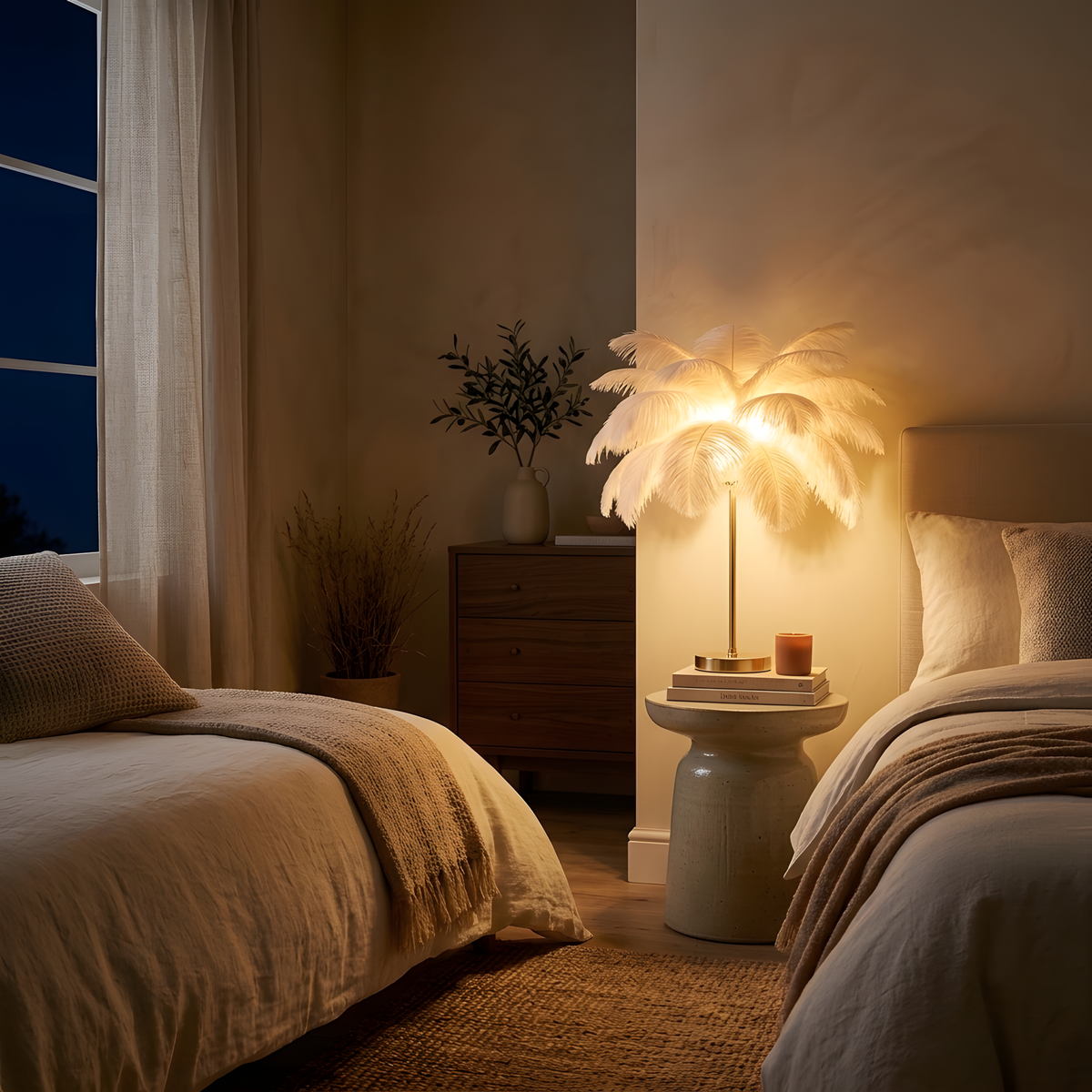 Auriavo lampe à poser ambiance du soir