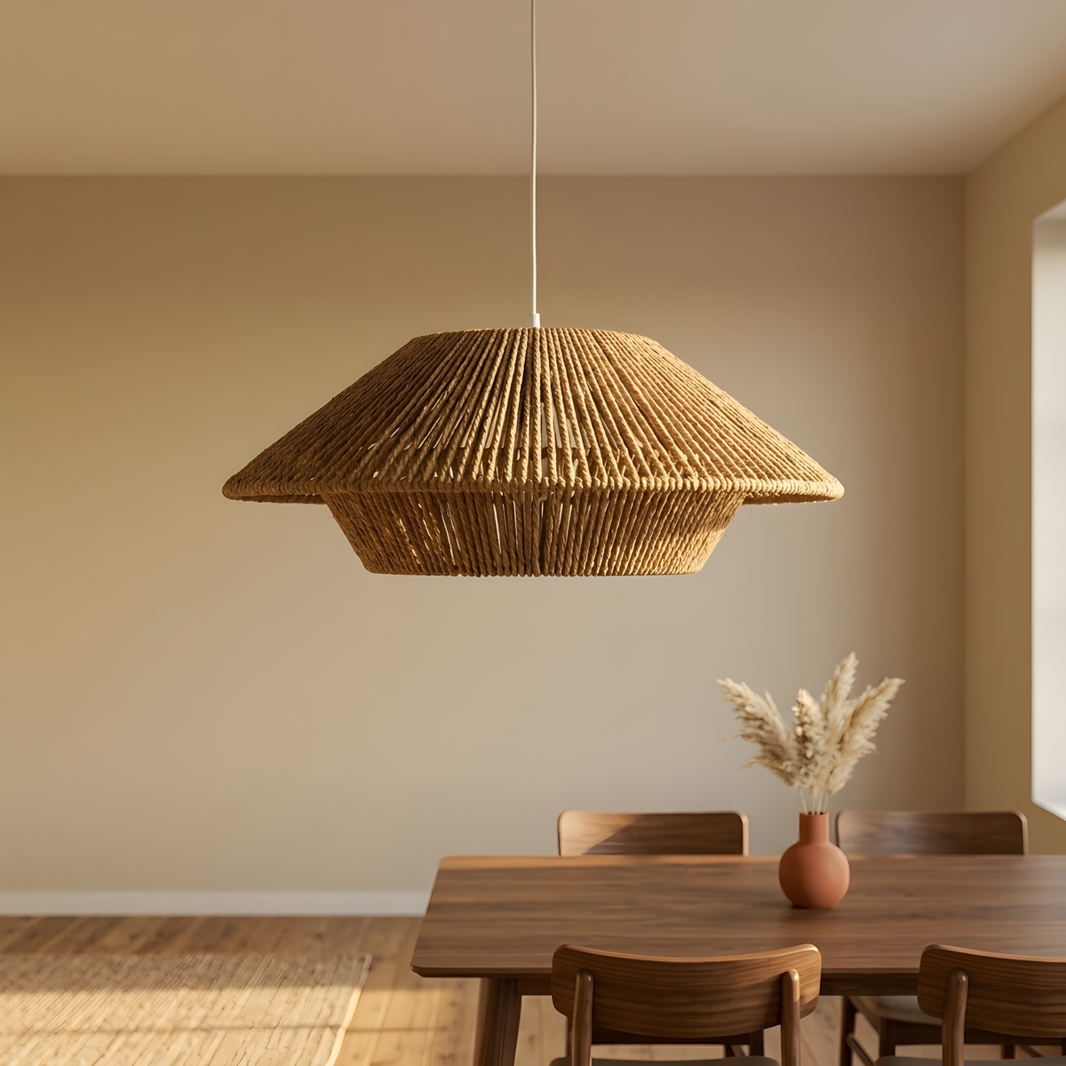 Auvella suspension métal tressé, intérieur zen