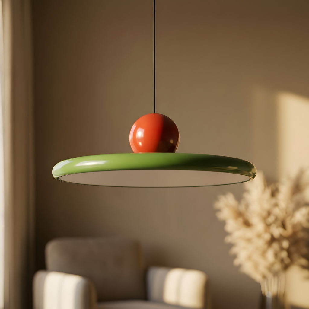 Belora suspension rétro, salon coloré