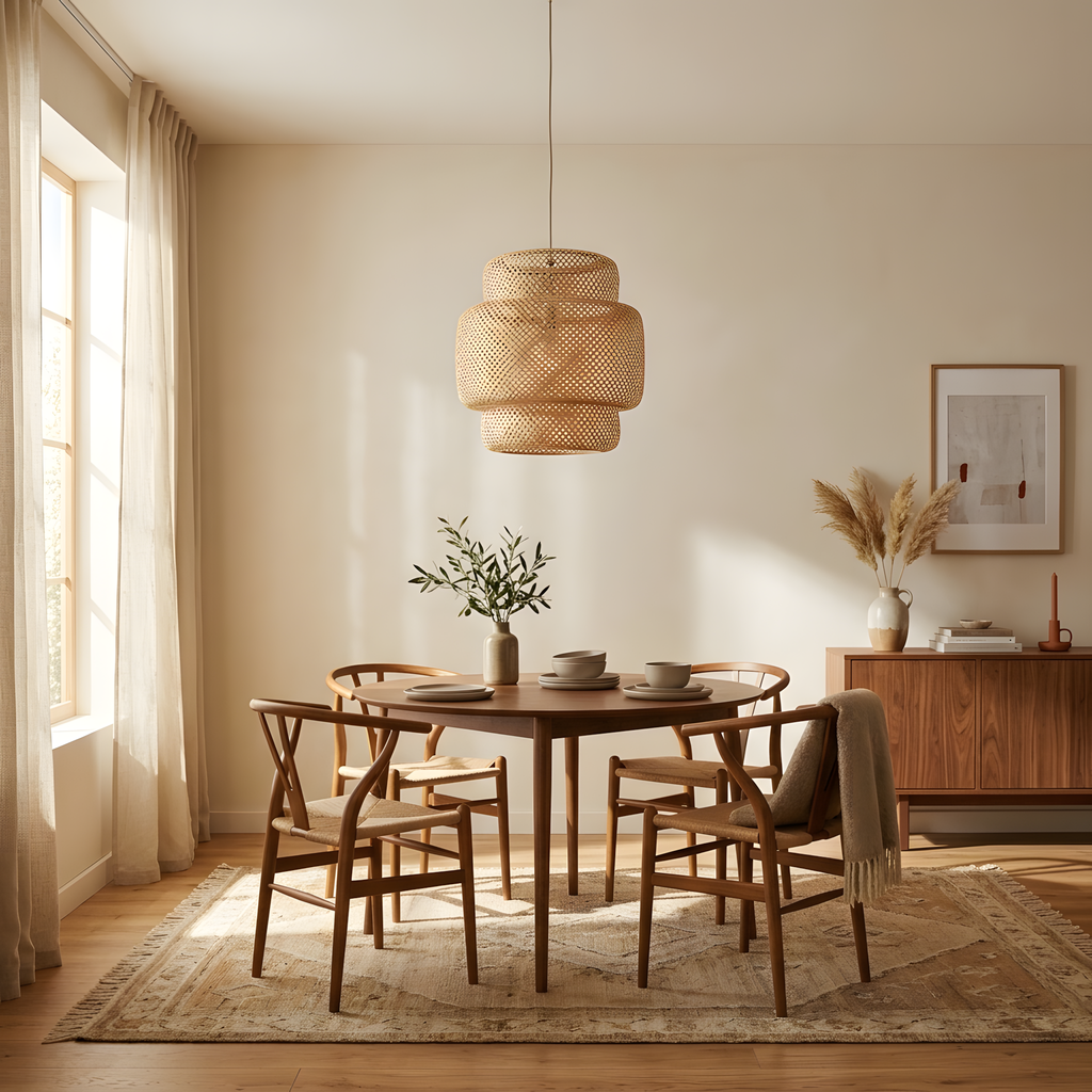 Brisela suspension bambou, salle à manger