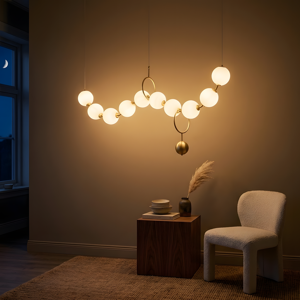 Bronzella suspension linéaire LED, cuisine