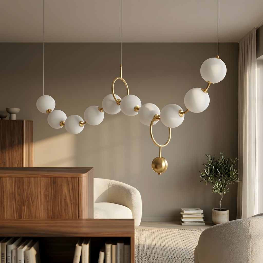 Bronzella suspension linéaire LED, grande table