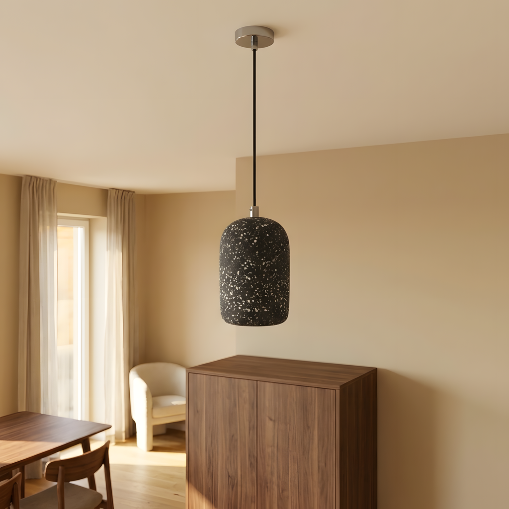 Calvira suspension ciment, coin repas