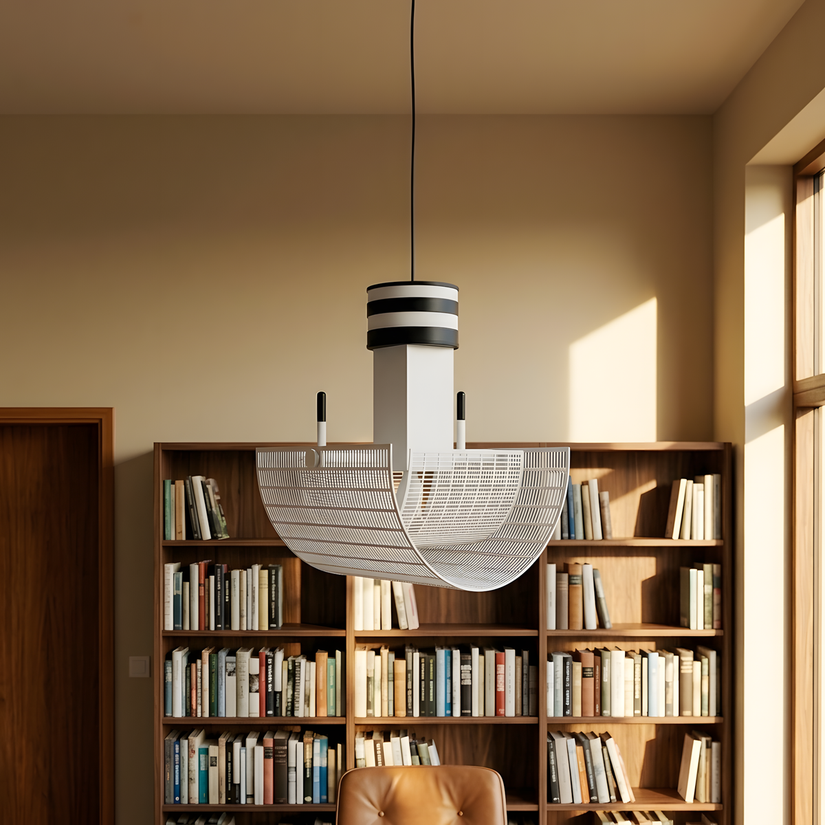 Chalura suspension noir et blanc, chambre