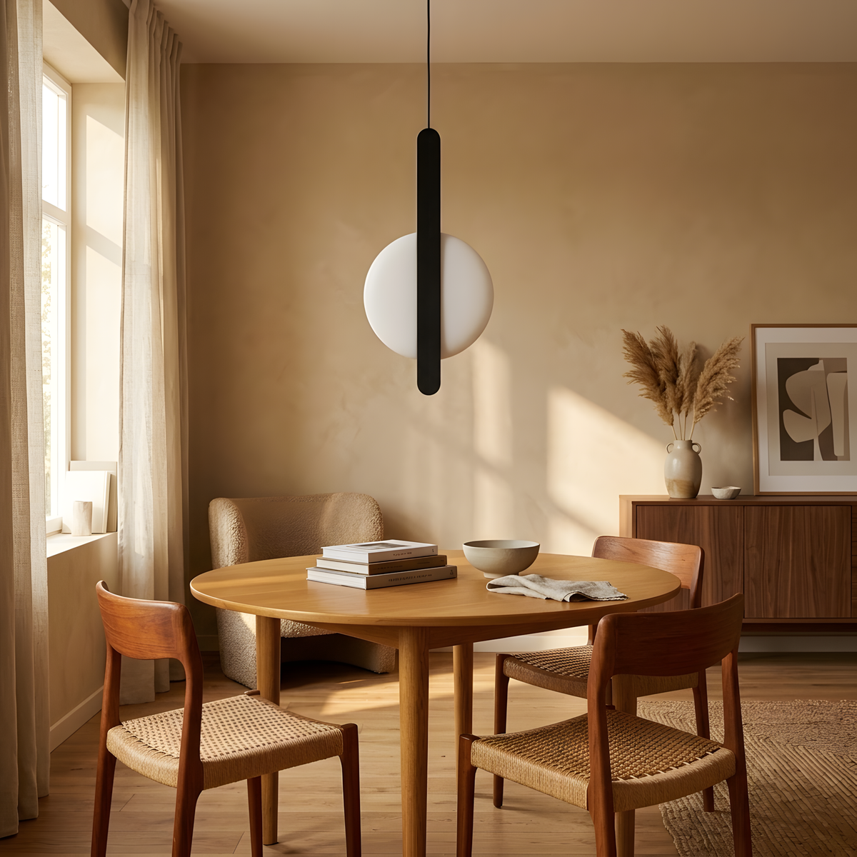 Colvane suspension noire, chambre