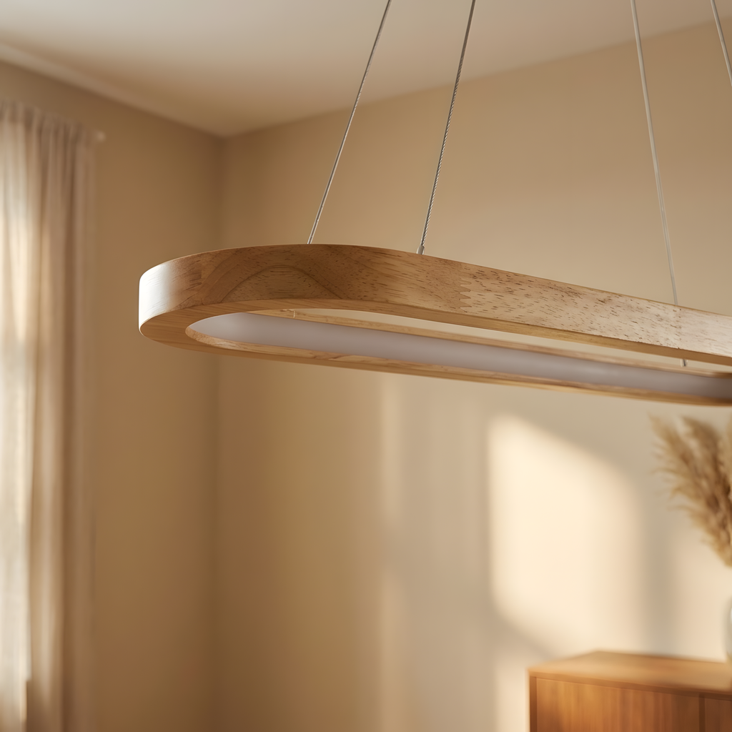 Corallia suspension linéaire en bois, salon