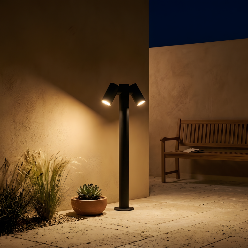 Coriasca lampadaire extérieur ambiance du soir