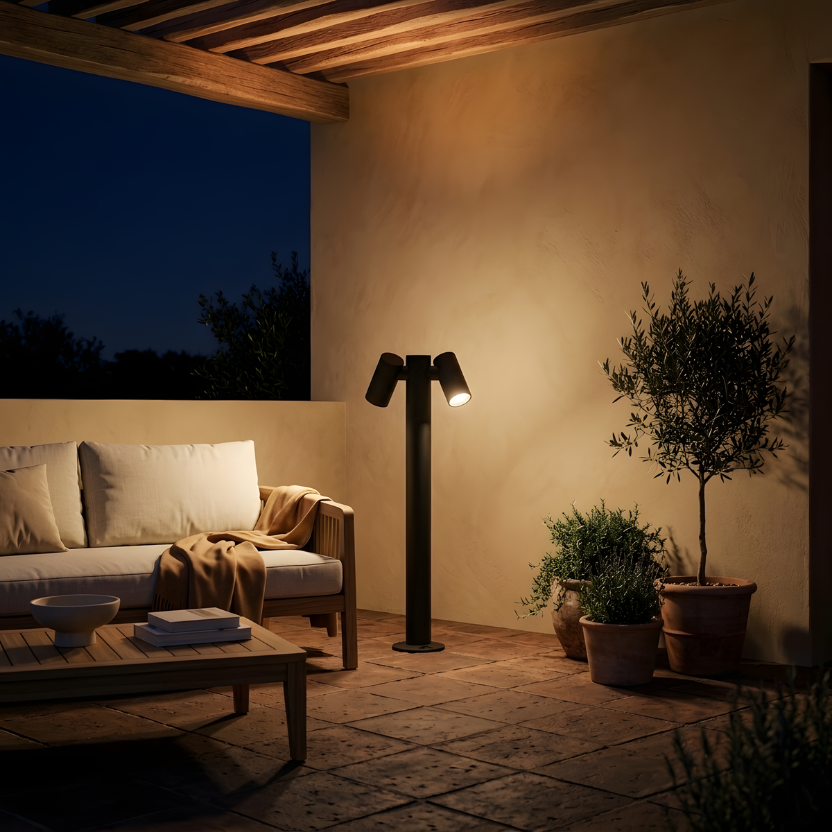 Coriasca lampadaire extérieur vue d'ensemble