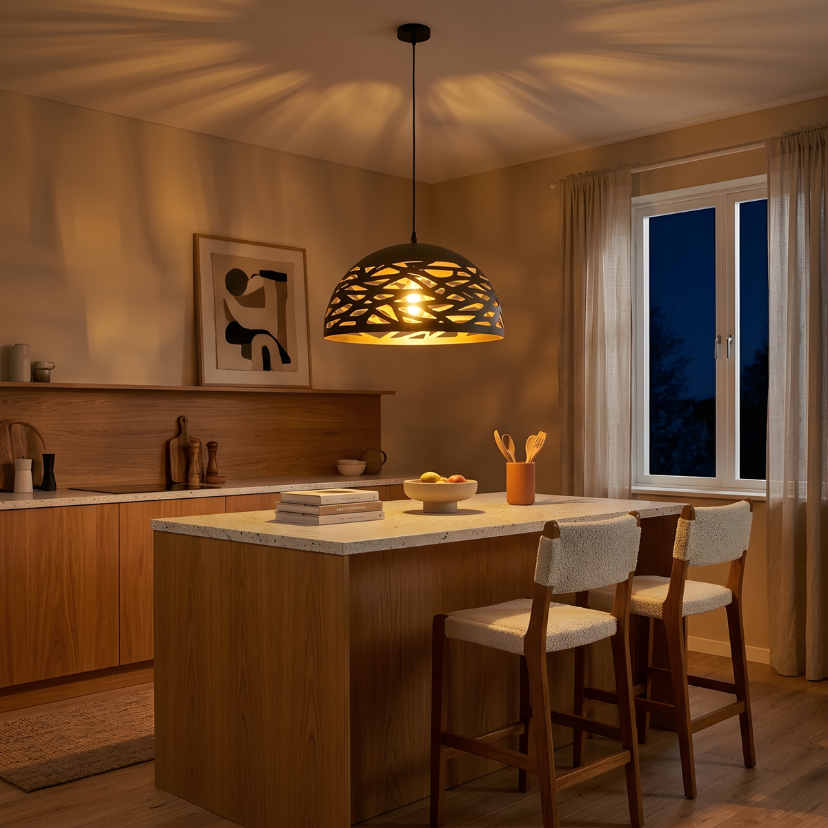 Devora suspension mid-century, coin repas