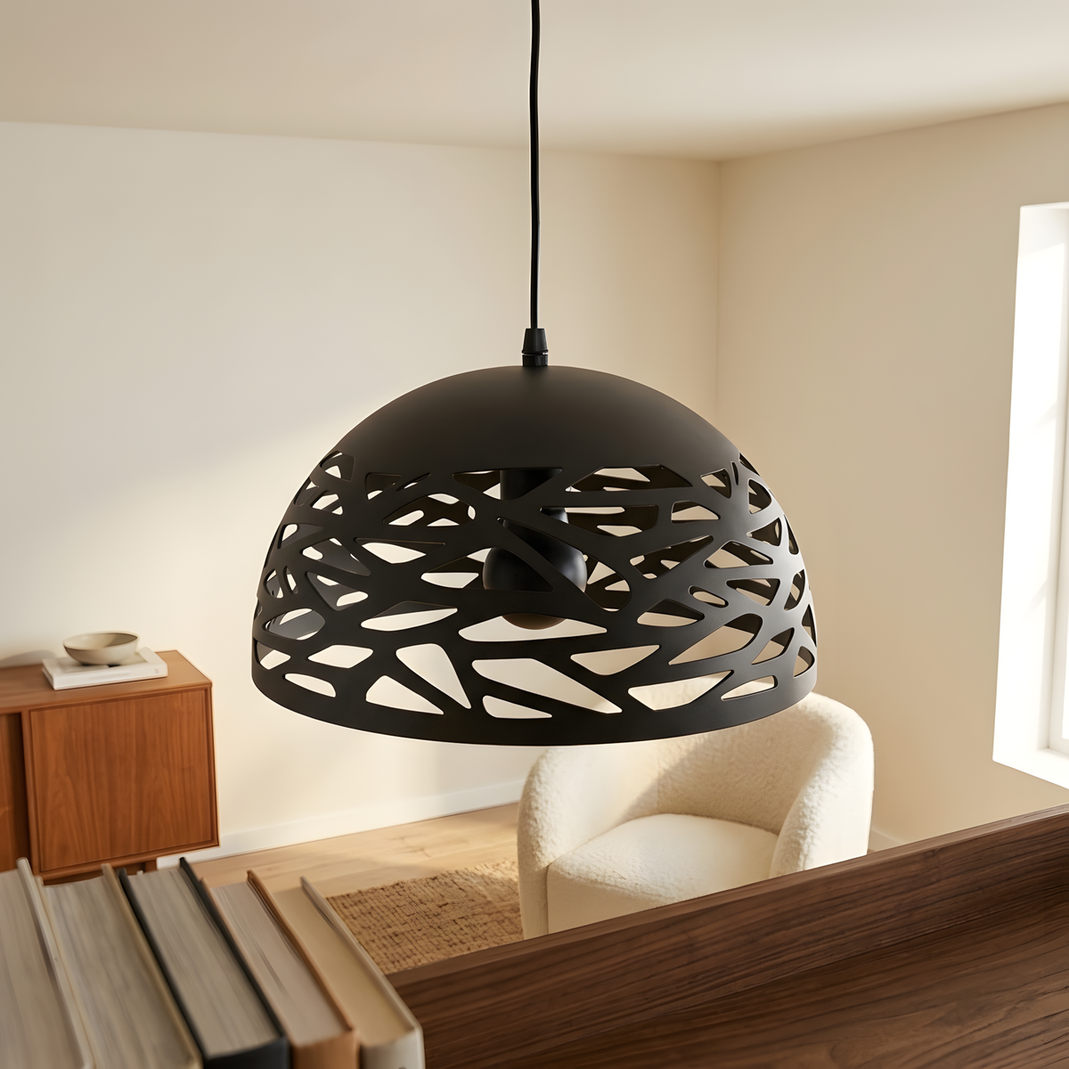 Devora suspension mid-century, salon vintage