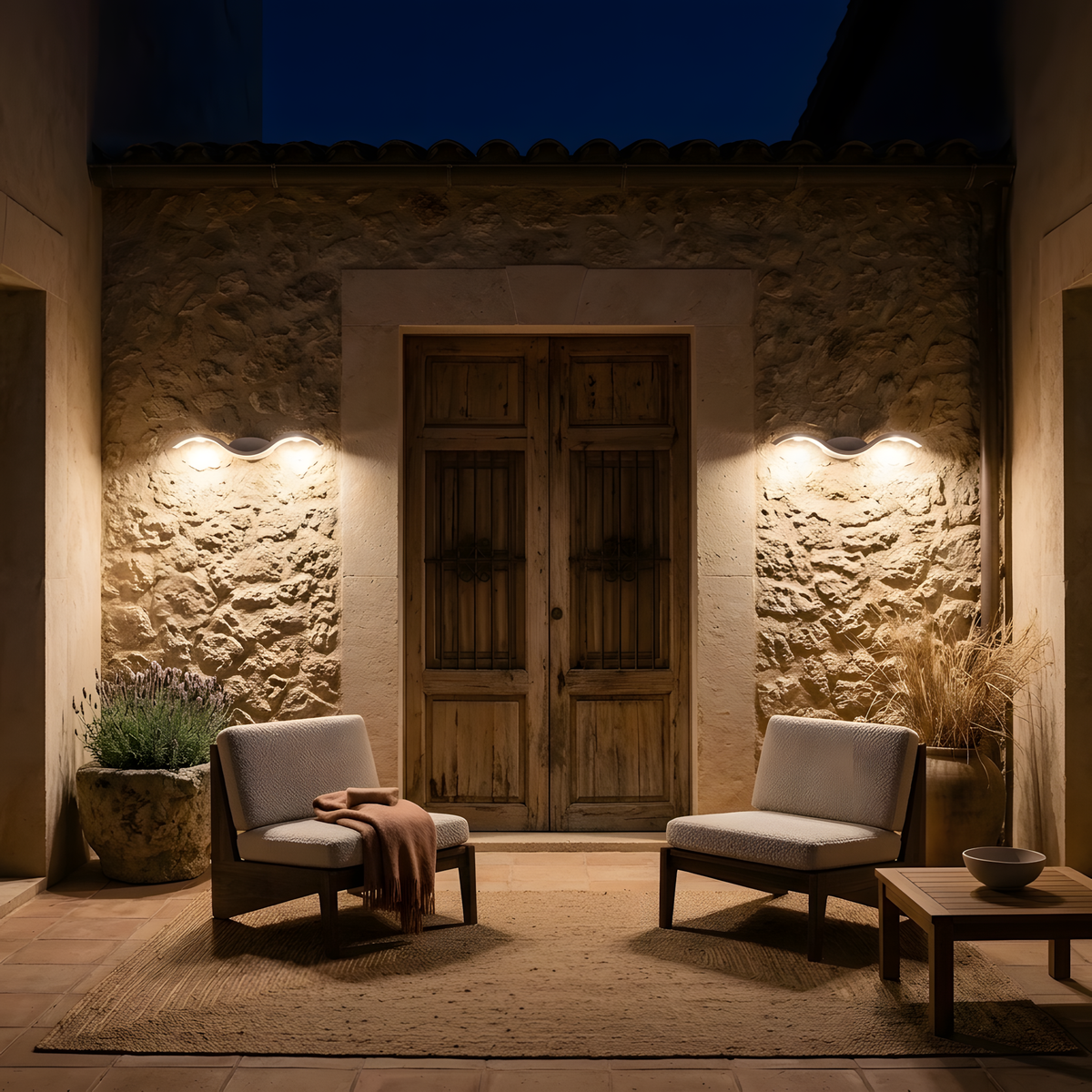 Dorinia applique murale entrée en duo de nuit