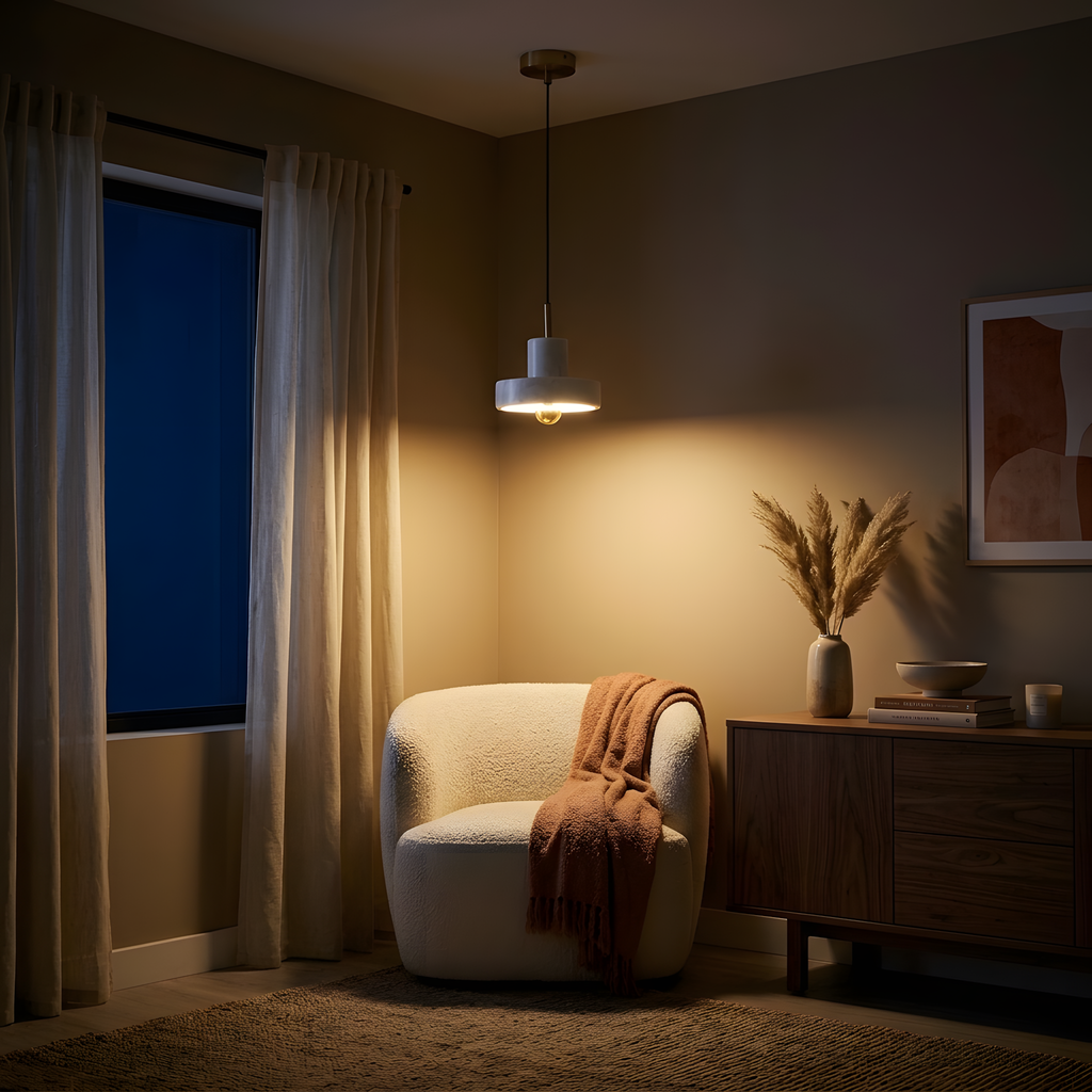 Elegoria suspension marbre et doré, salon