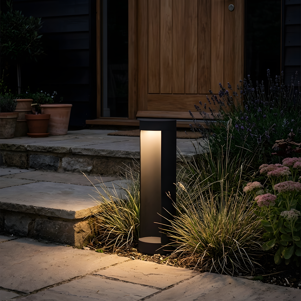 Eliro lampe à poser extérieure ambiance du soir