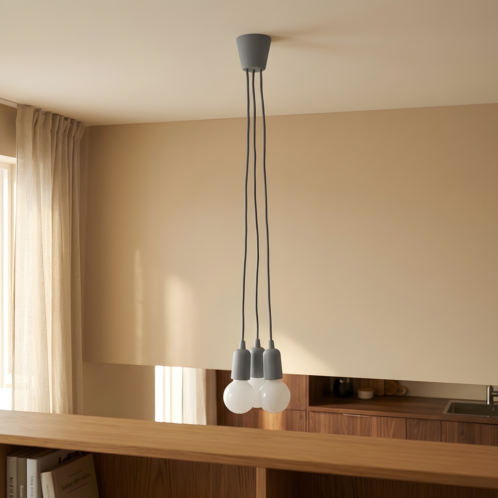 Falkena suspension à câbles grise, bureau