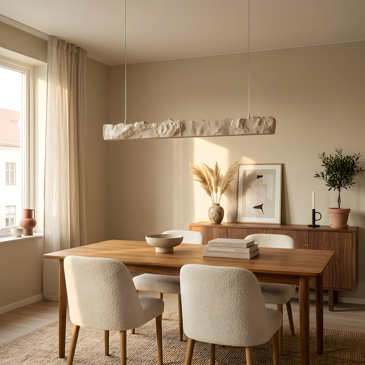 Feliska suspension linéaire, lumière du soir
