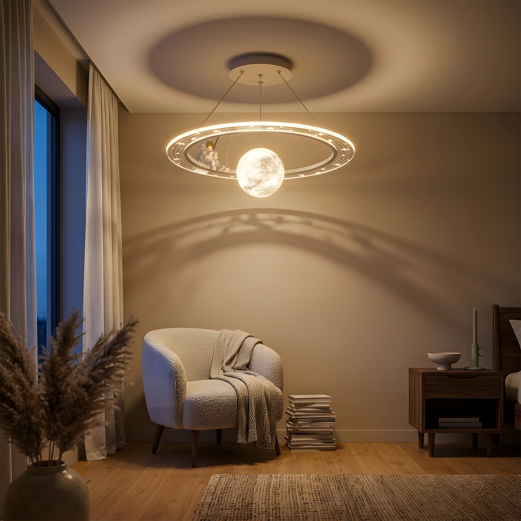 Galaxa plafonnier enfant, ambiance chambre