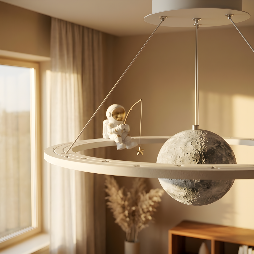 Galaxa plafonnier enfant, ambiance salle de jeux