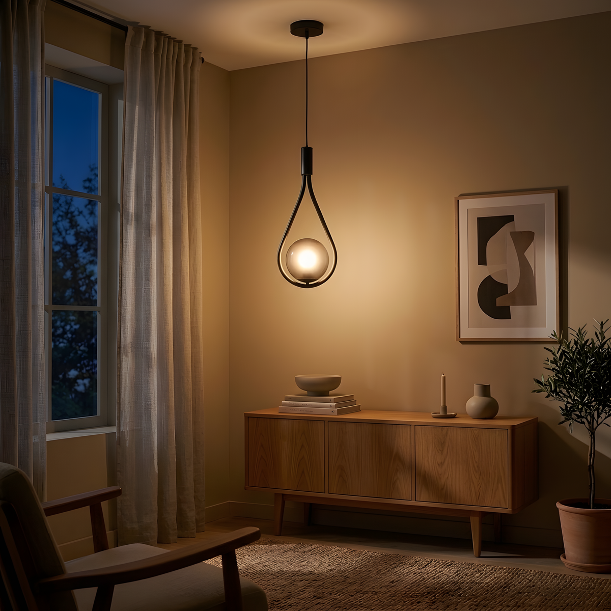 Gelira suspension, ambiance chambre