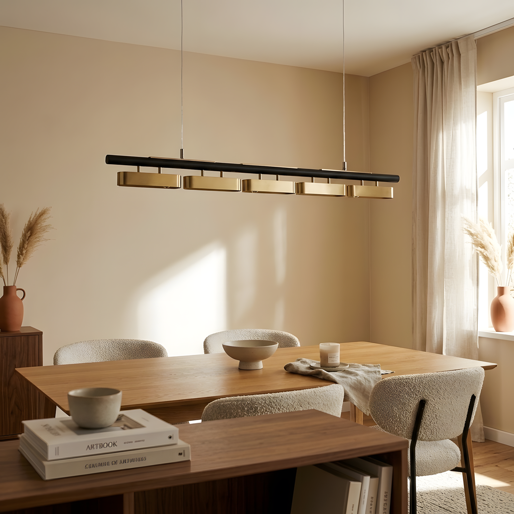 Grandia suspension modulaire noir et doré, bureau