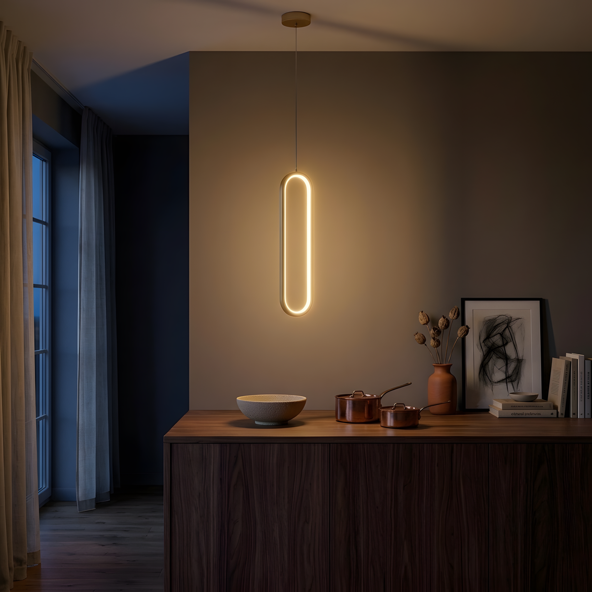 Halora suspension, ambiance cuisine
