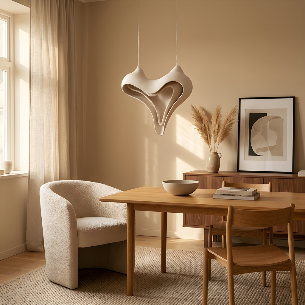 Kalendra suspension ronde en résine, chambre