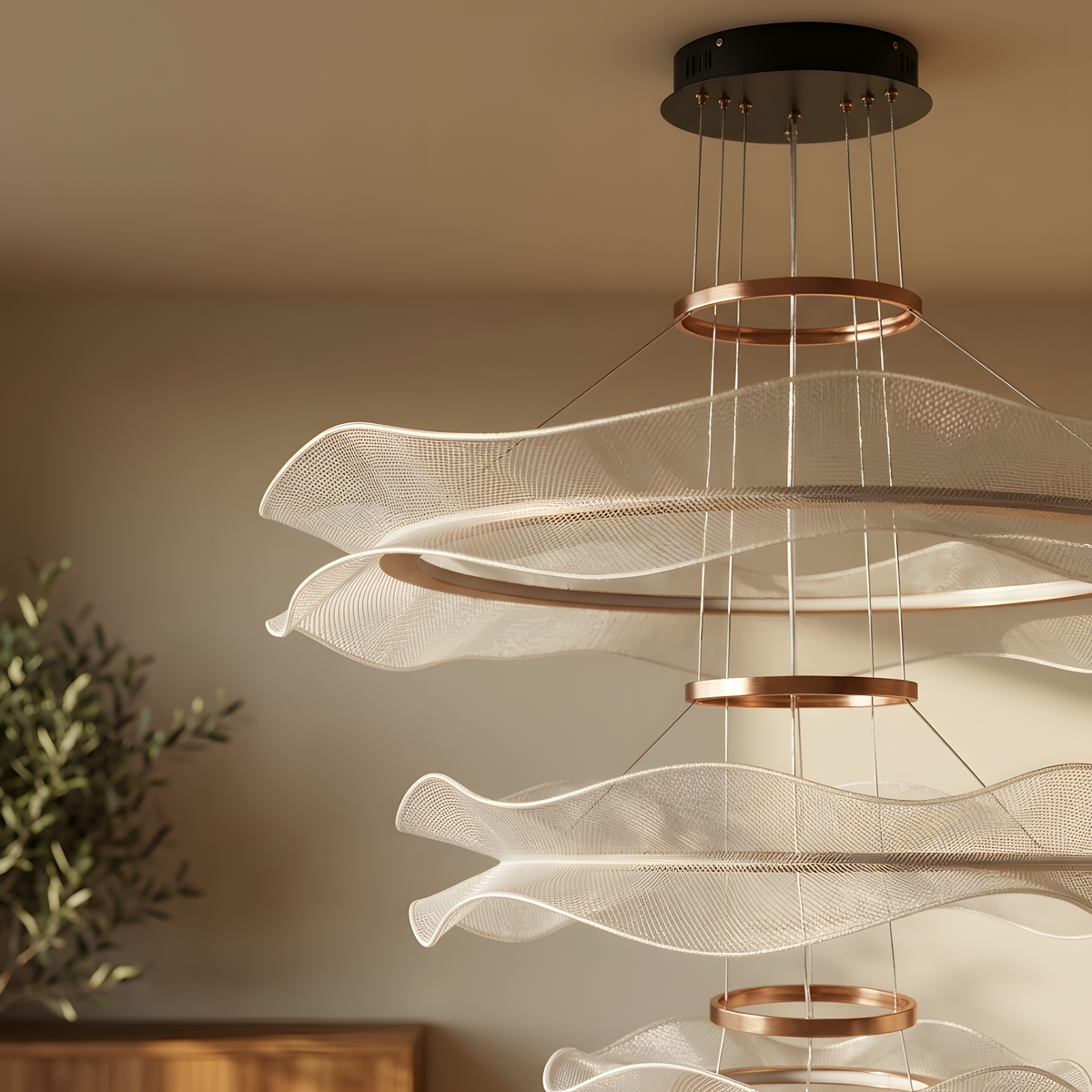 Kaliora suspension acrylique, cuisine ouverte