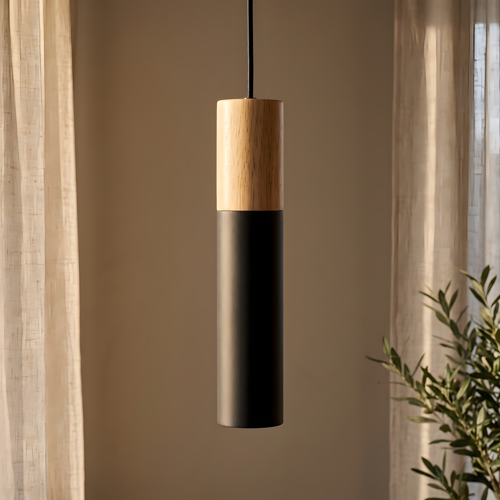 Kestria suspension noire et bois, bureau