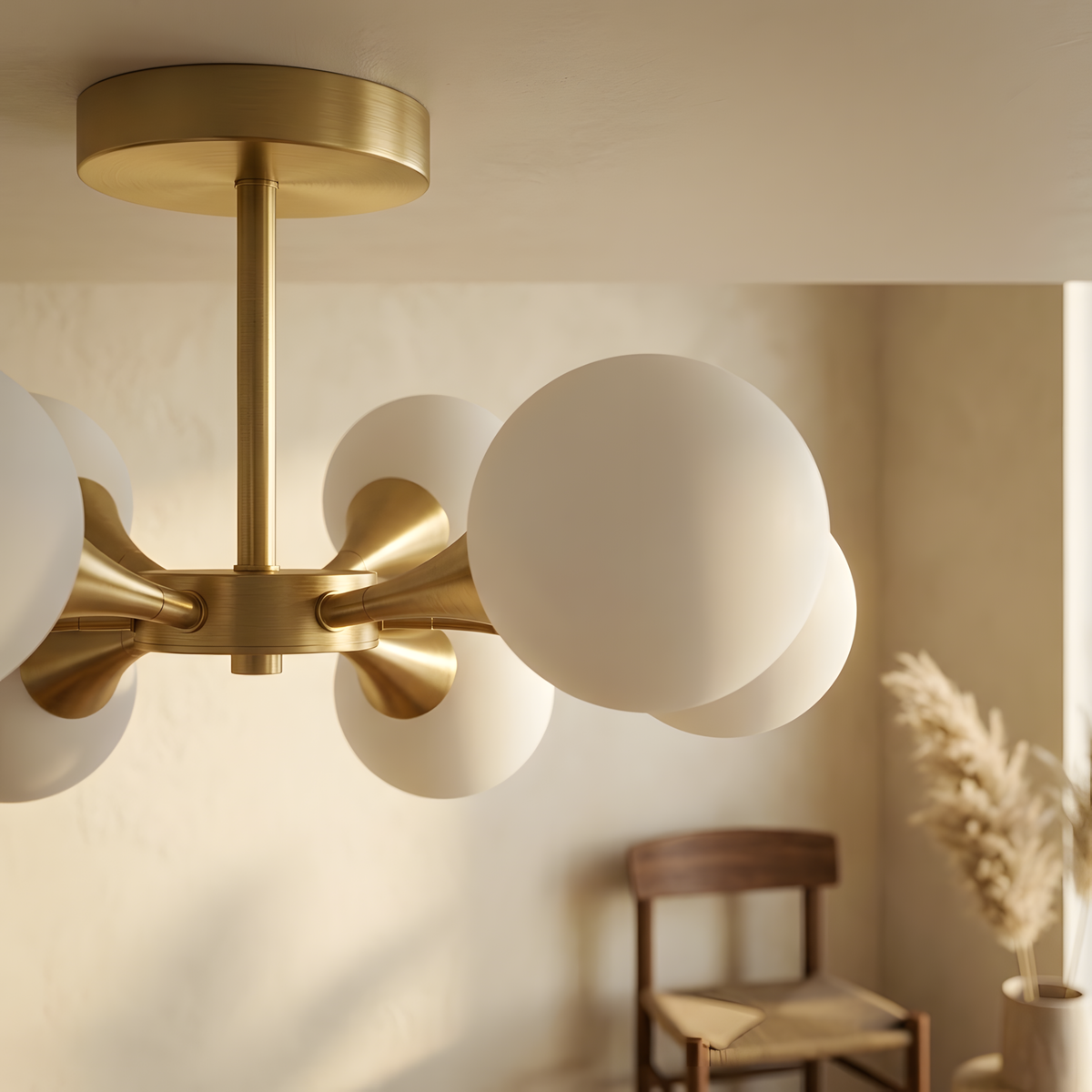 Lanea suspension globes, ambiance chambre