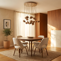 Linessa suspension fleur en bois, salon