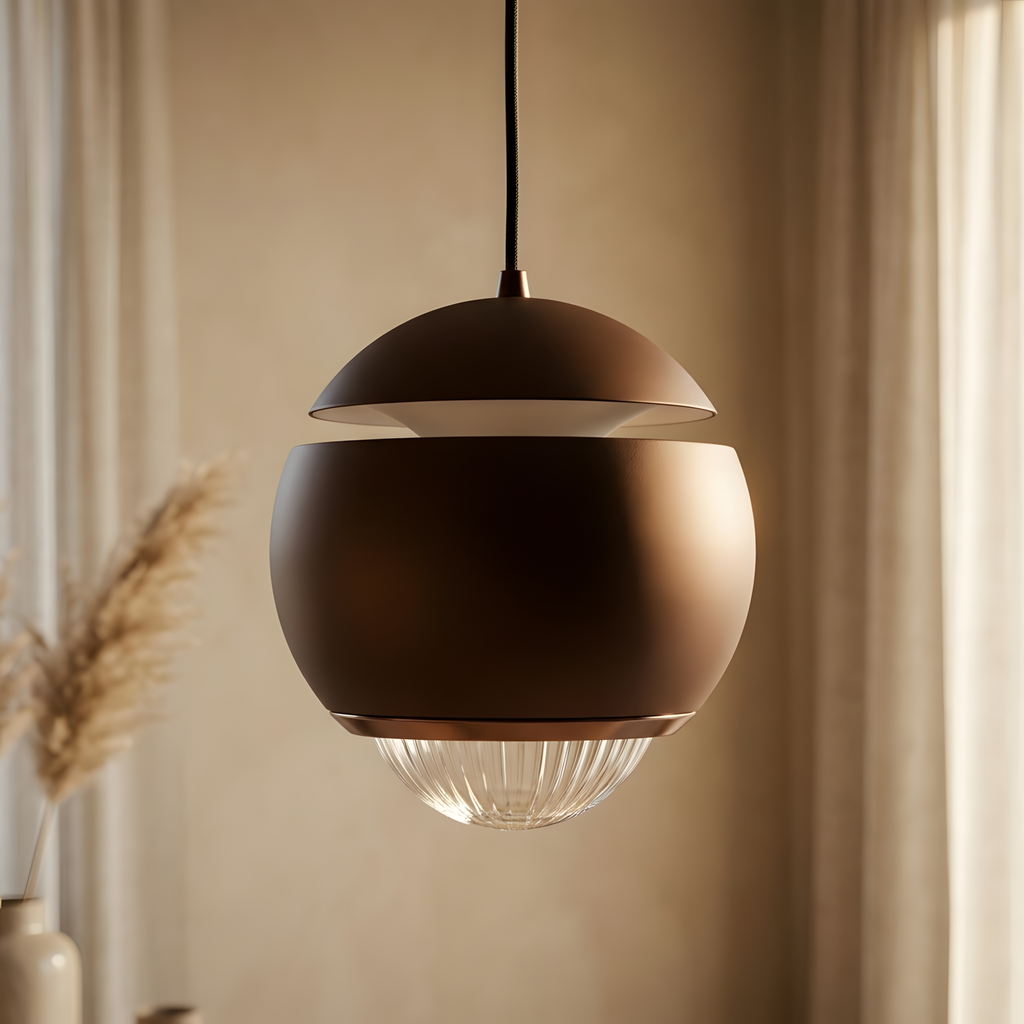 Luminexa suspension sphère chromée, salon