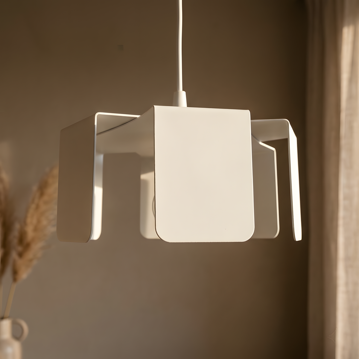 Marvenna suspension acier blanc, bureau