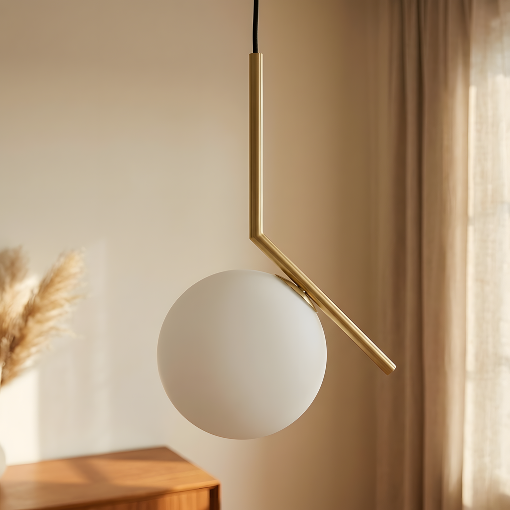 Melorine suspension Art déco chromée, bureau