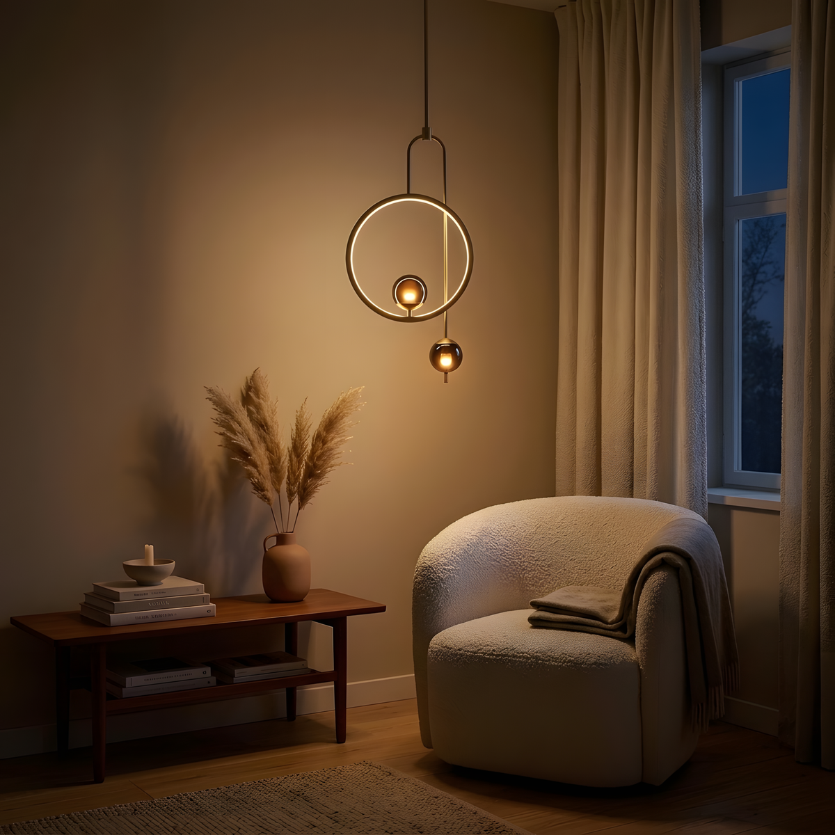 Merisia suspension anneau, coin salon