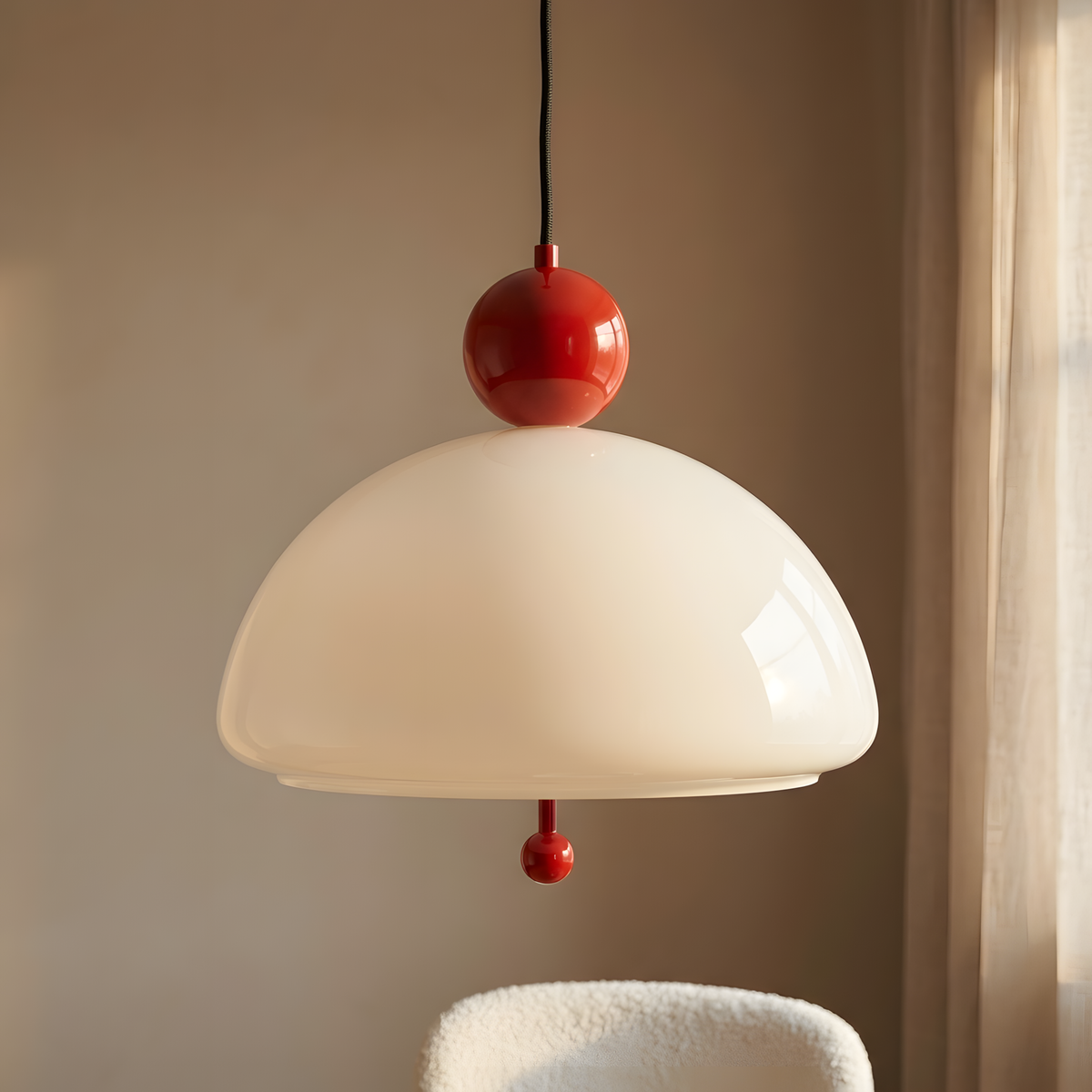 Miraldi suspension verre crémeux, cuisine