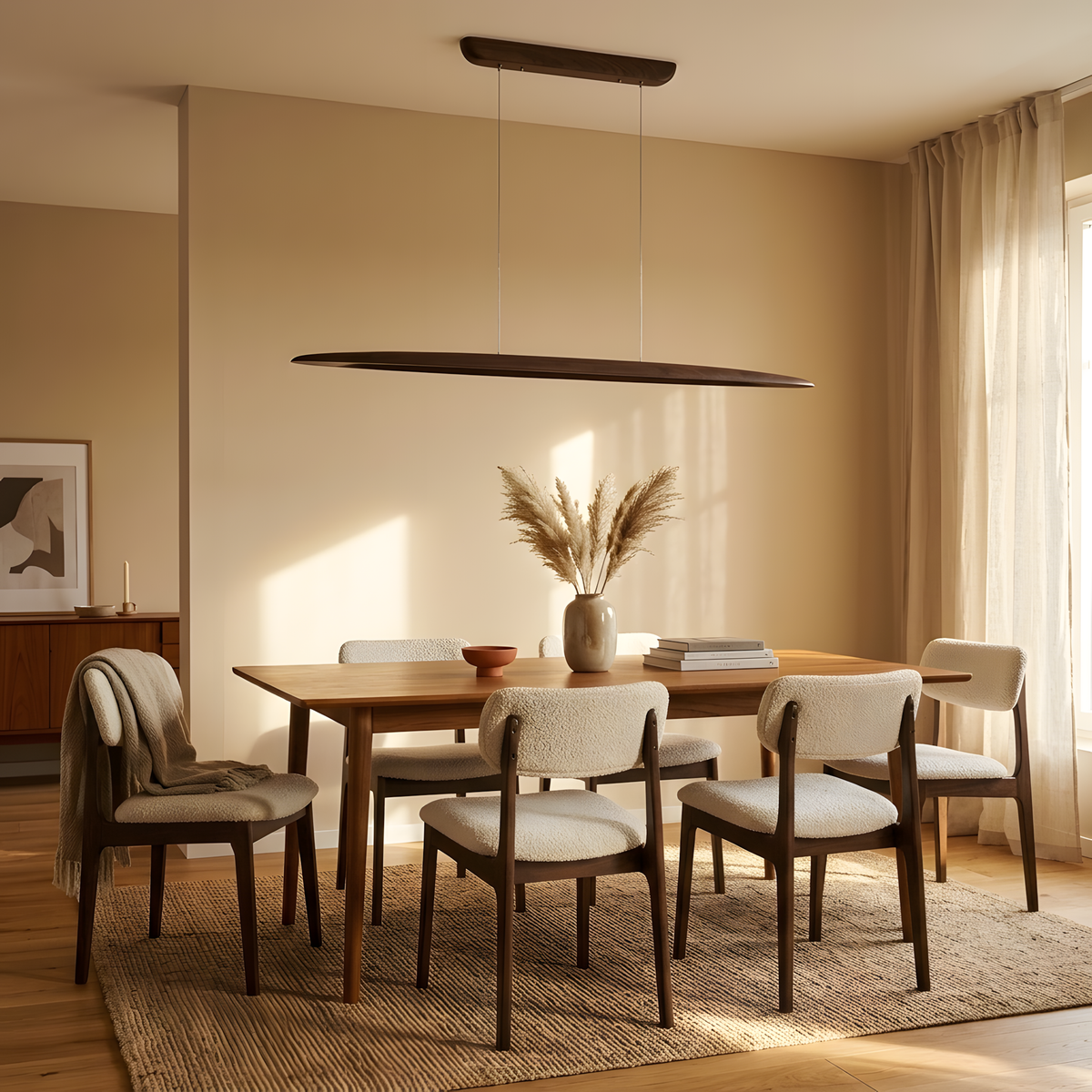 Miralta suspension linéaire bois, salle à manger