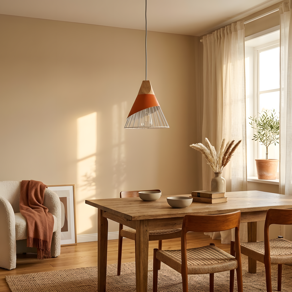 Mireska suspension cage colorée sur bois, cuisine